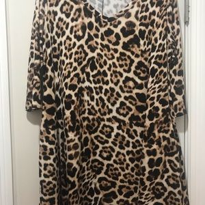 Leopard print dress.